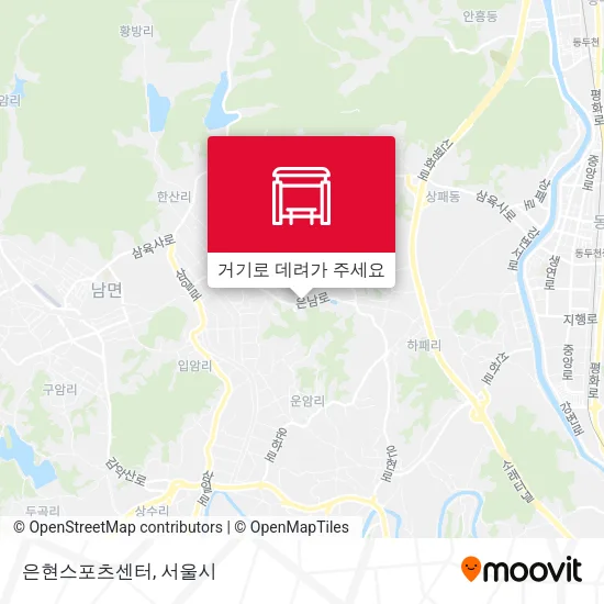 은현스포츠센터 지도
