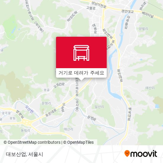 대보산업 지도
