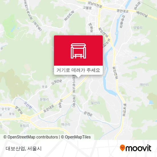 대보산업 지도