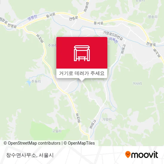 창수면사무소 지도