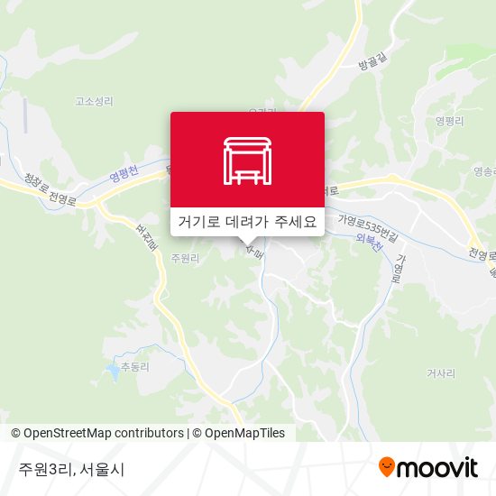 주원3리 지도