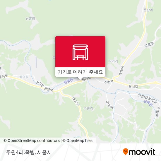 주원4리.옥병 지도