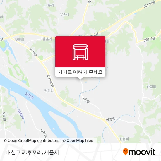 대신고교.후포리 지도
