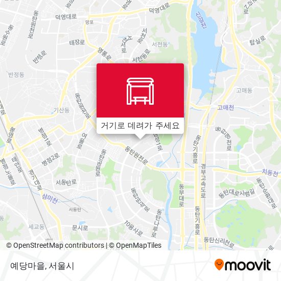 예당마을 지도