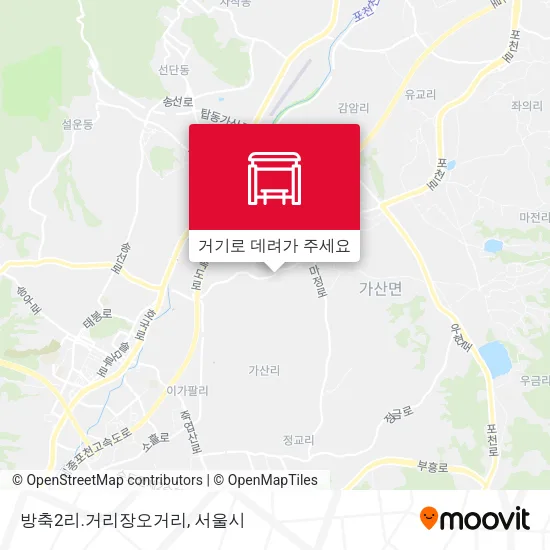 방축2리.거리장오거리 지도