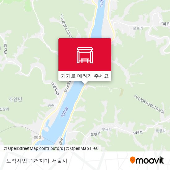 노적사입구.건지미 지도