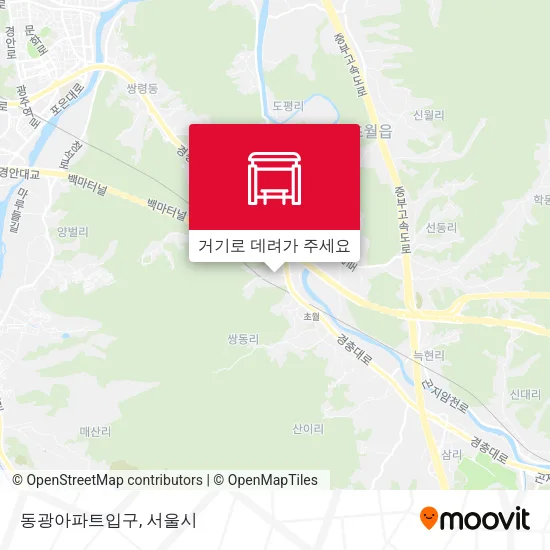 동광아파트입구 지도