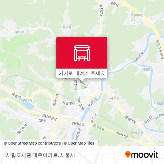 시립도서관.대우아파트 지도