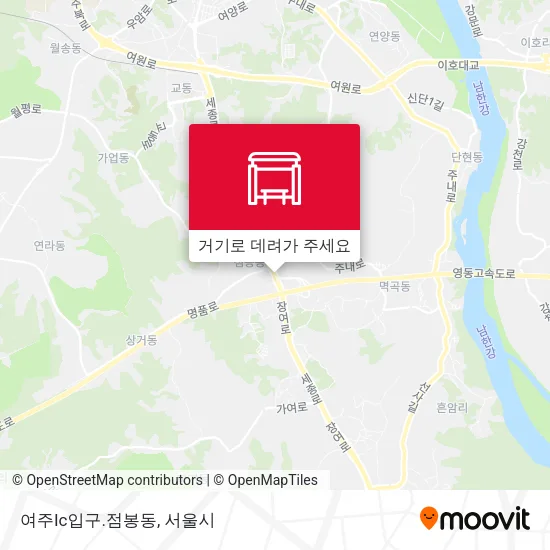 여주Ic입구.점봉동 지도