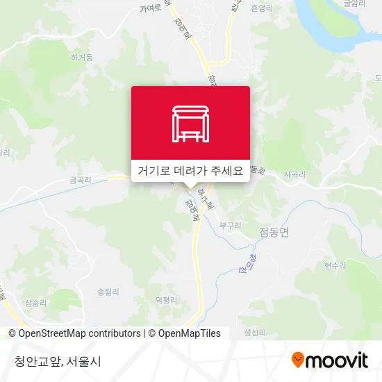 청안교앞 지도
