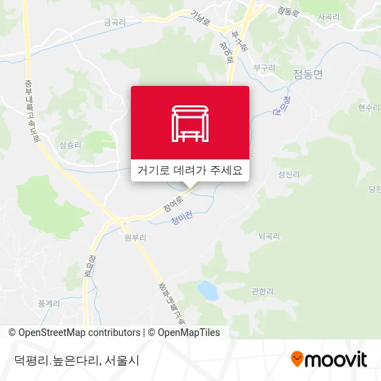 덕평리.높은다리 지도