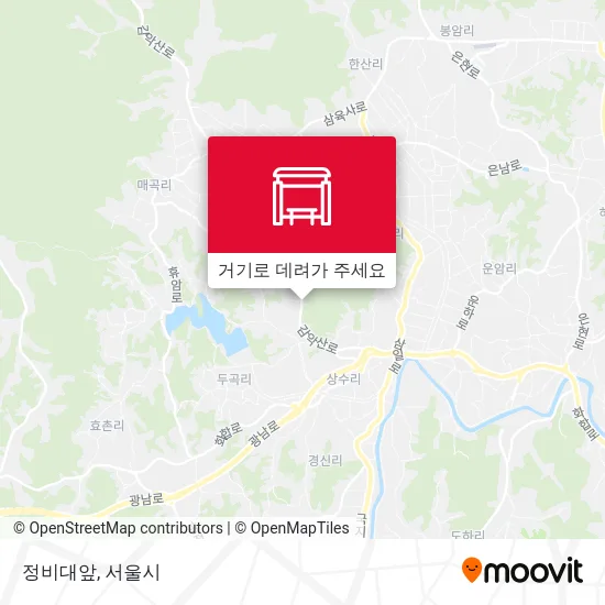정비대앞 지도