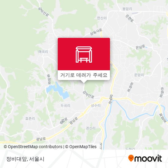 정비대앞 지도