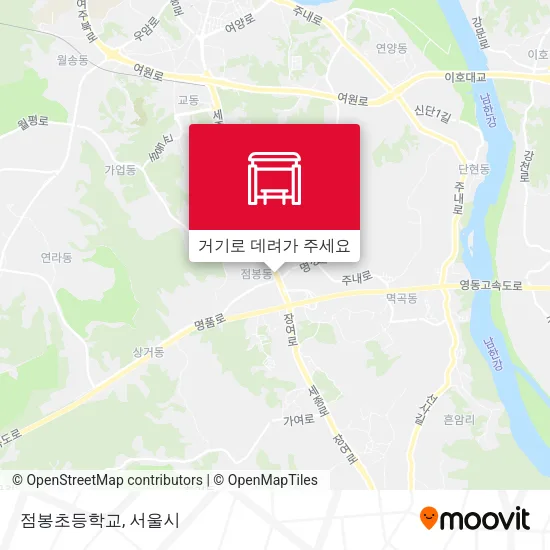 점봉초등학교 지도
