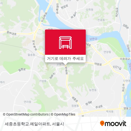 세종초등학교.예일아파트 지도