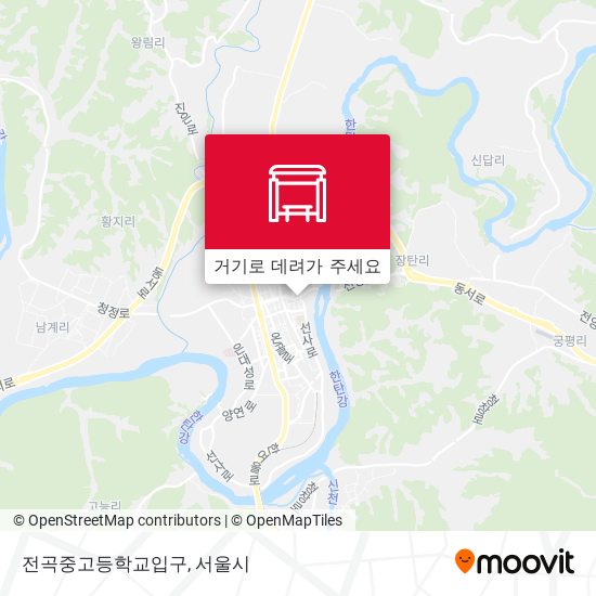 전곡중고등학교입구 지도