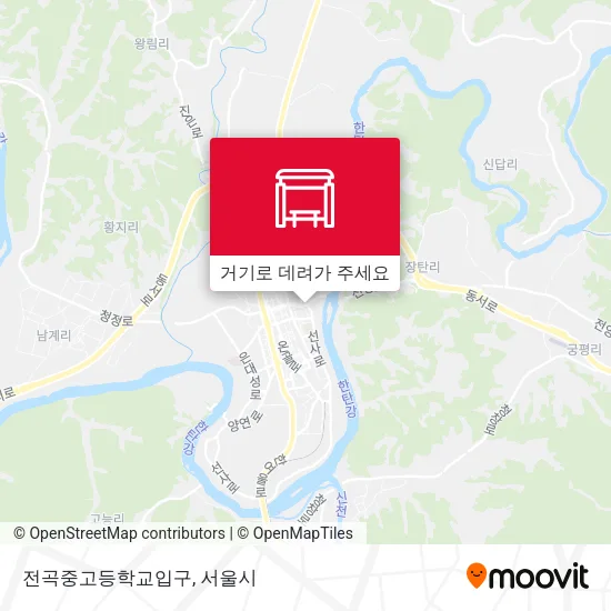 전곡중고등학교입구 지도