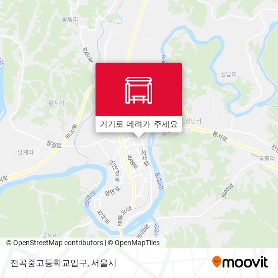 전곡중고등학교입구 지도