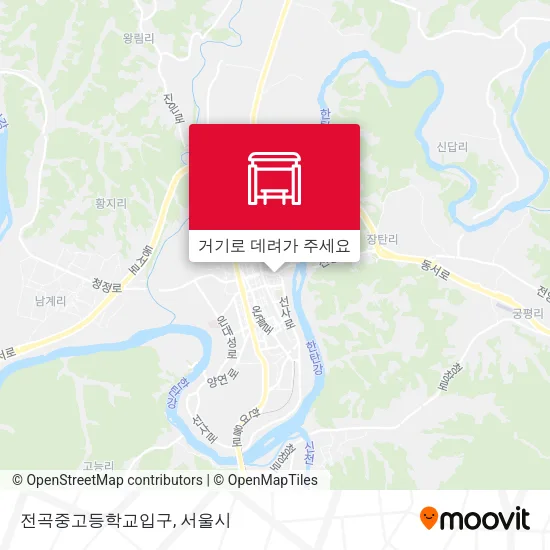전곡중고등학교입구 지도