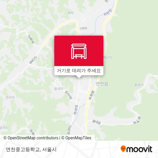 연천중고등학교 지도