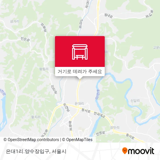 은대1리.양수장입구 지도