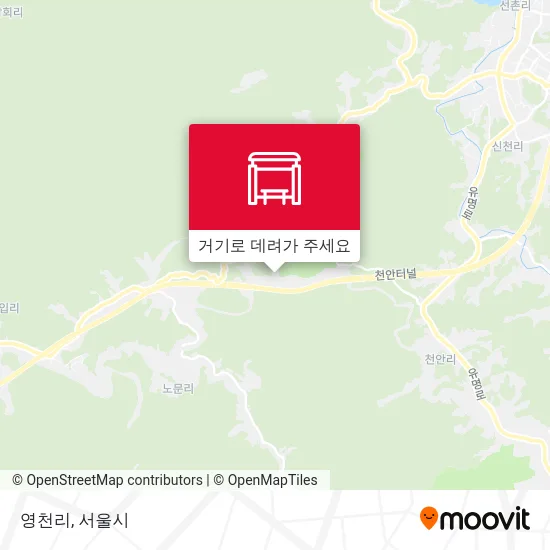 영천리 지도