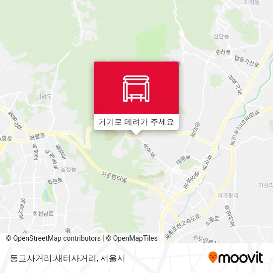 동교사거리.새터사거리 지도