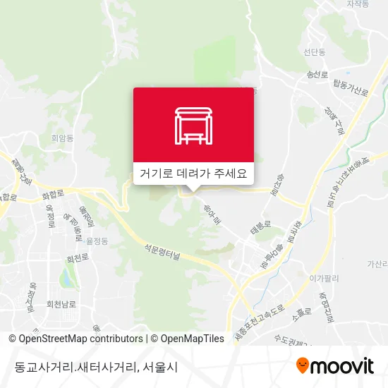 동교사거리.새터사거리 지도