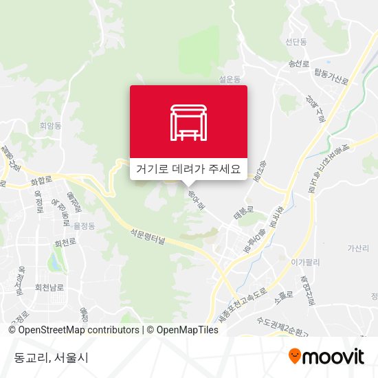 동교리 지도