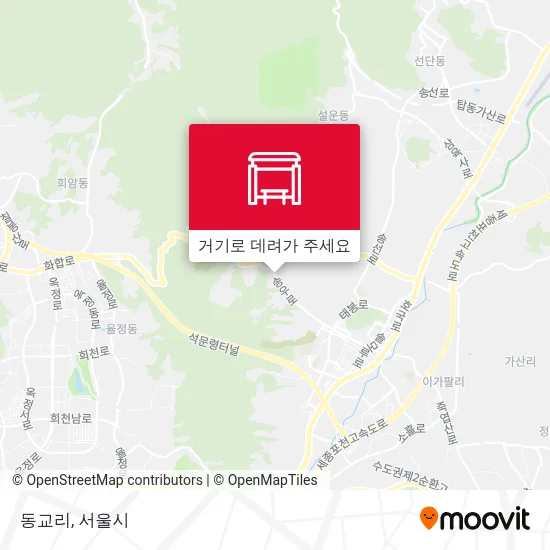 동교리 지도
