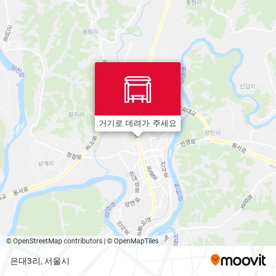 은대3리 지도