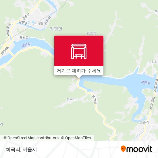 회곡리 지도