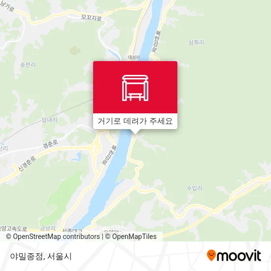 야밀종점 지도