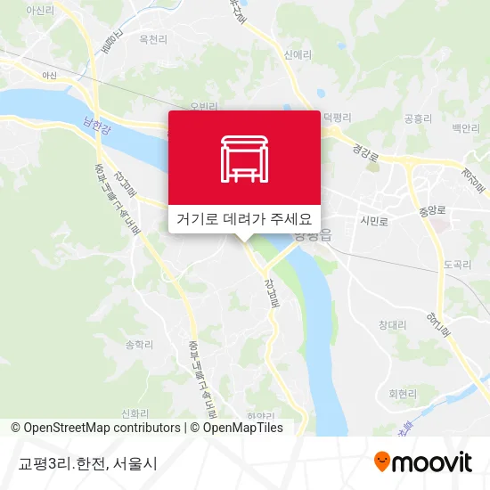 교평3리.한전 지도