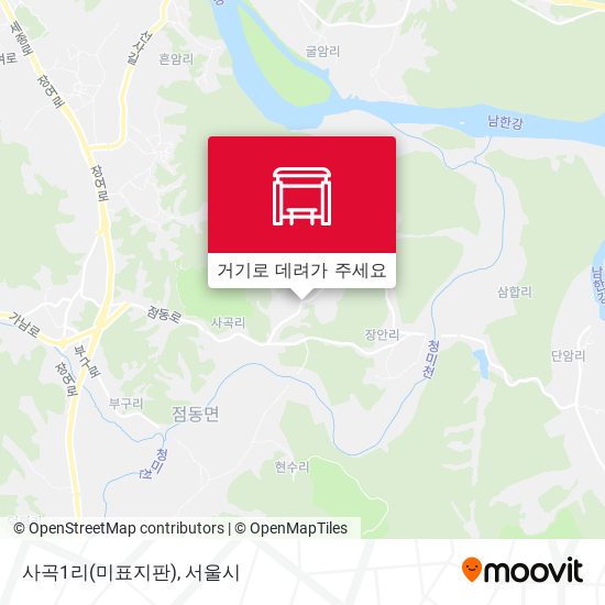 사곡1리(미표지판) 지도