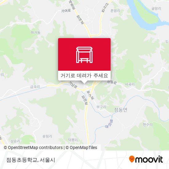 점동초등학교 지도