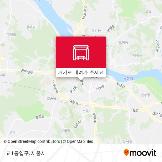교1통입구 지도