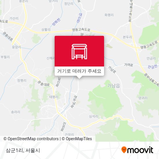 삼군1리 지도