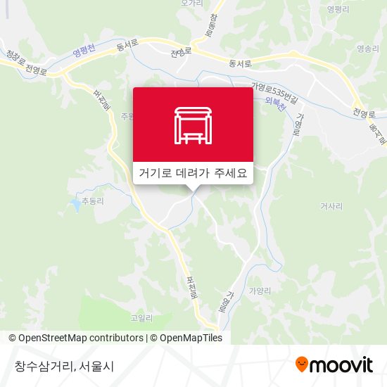창수삼거리 지도