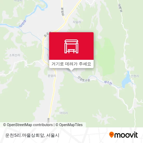 운천5리.마을상회앞 지도