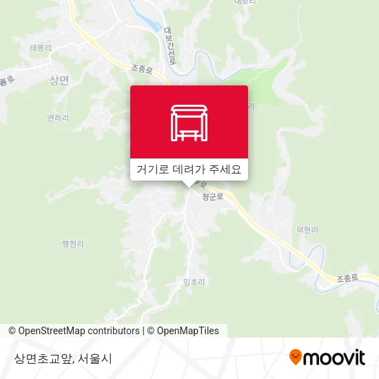 상면초교앞 지도