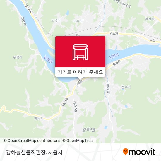 강하농산물직판장 지도