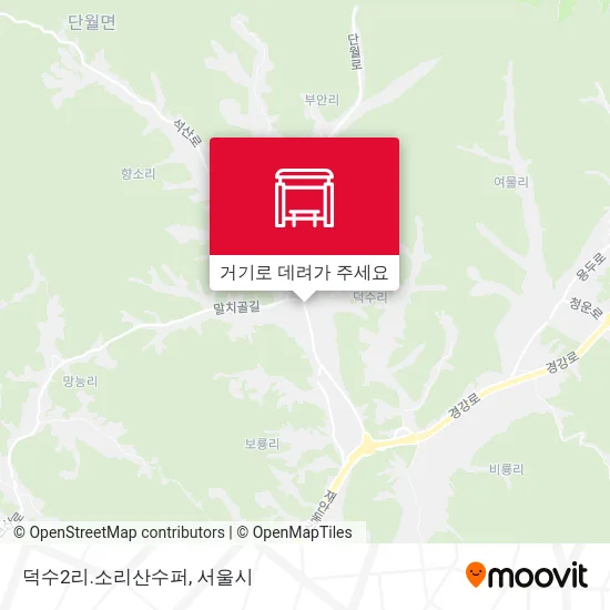덕수2리.소리산수퍼 지도