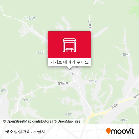 윗소정삼거리 지도