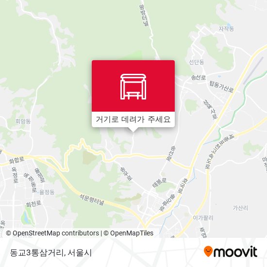 동교3통삼거리 지도