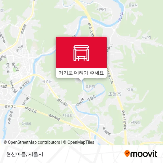 현산마을 지도