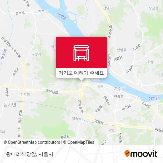 왕대리식당앞 지도