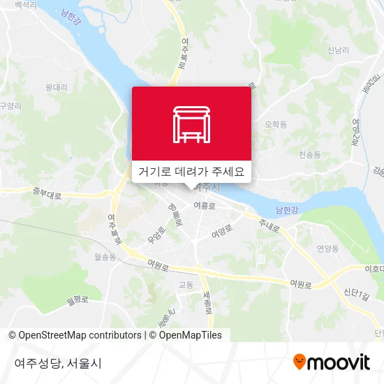 여주성당 지도