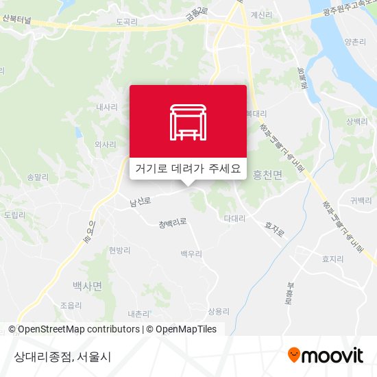 상대리종점 지도