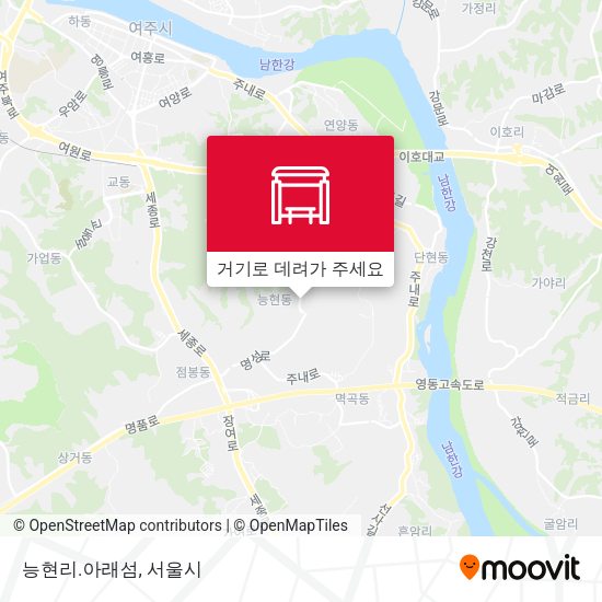 능현리.아래섬 지도